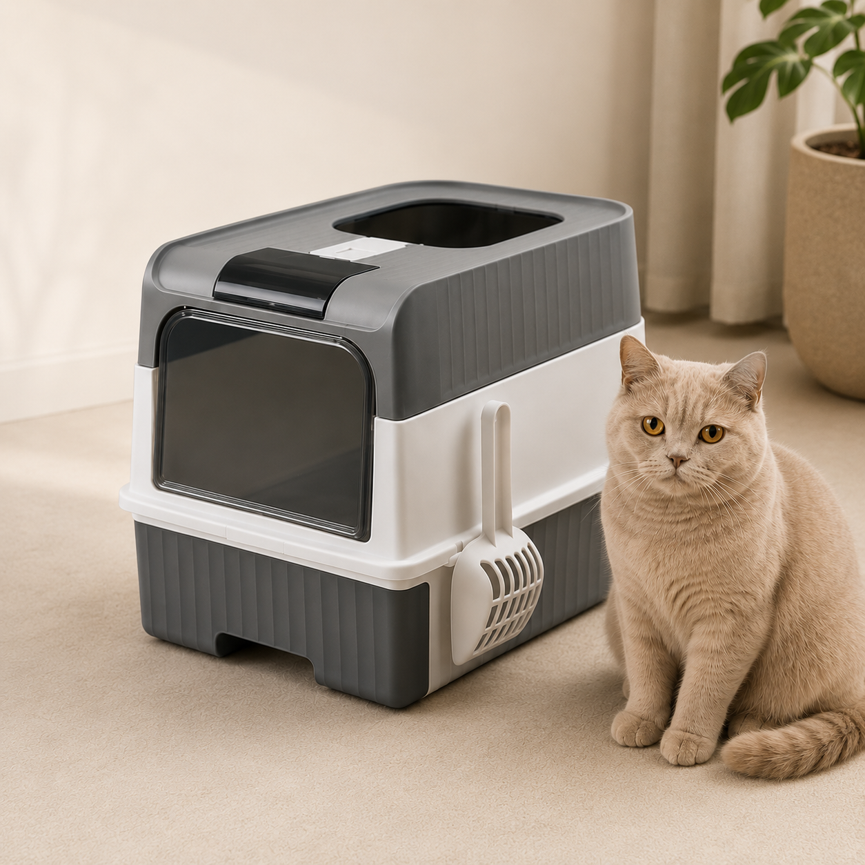 KATSHU™ Essential Cat Litter Box