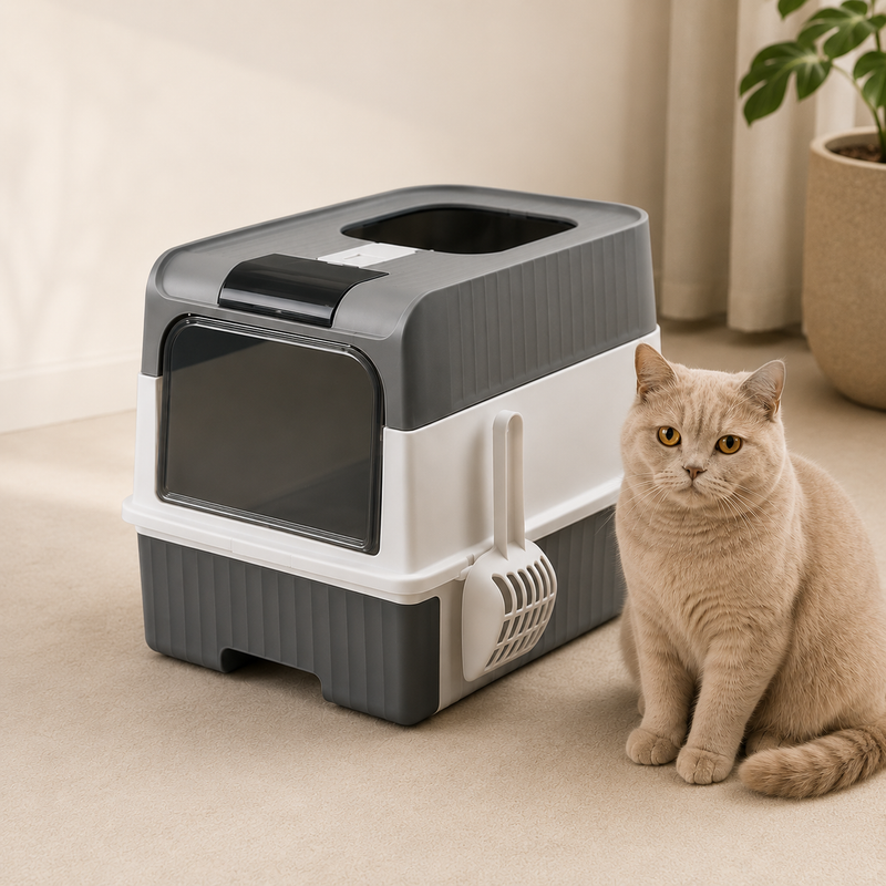 KATSHU™ Essential Cat Litter Box